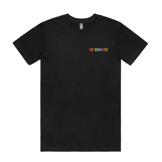 Limited Edition Pride 'No Changes' Embroidered Tee