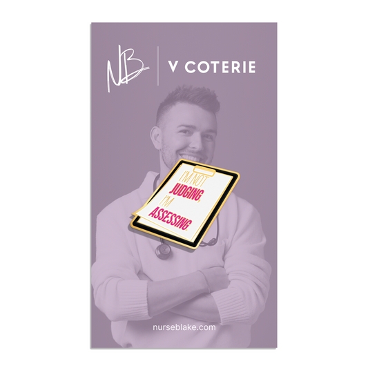 I'm Not Judging V Coterie Lapel Pin