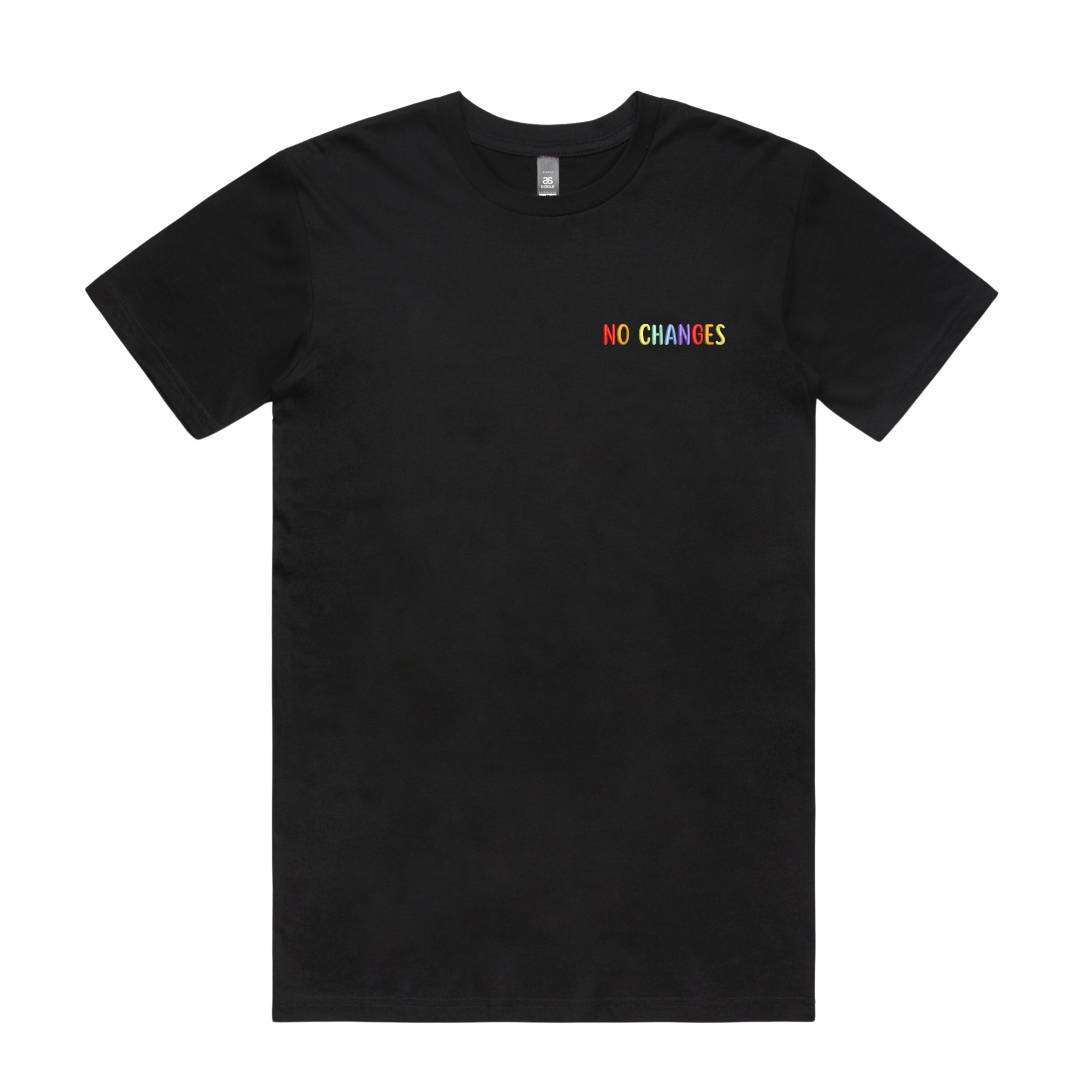 Limited Edition Pride 'No Changes' Embroidered Tee