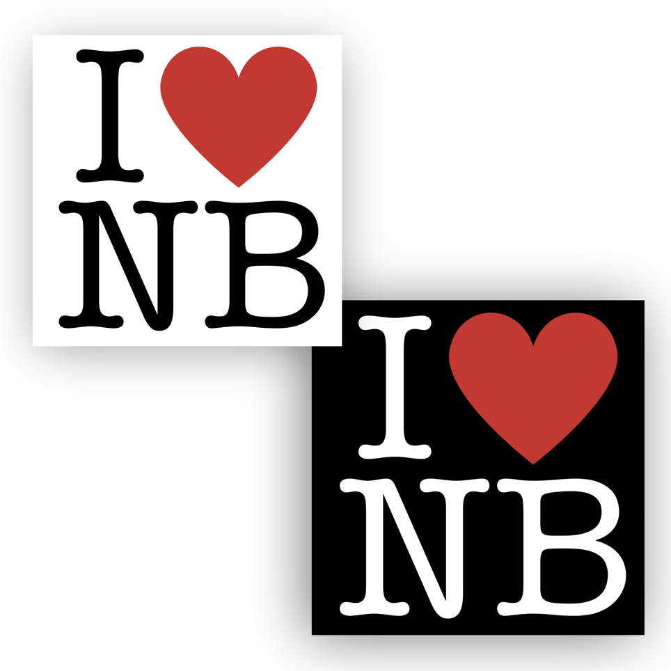 I Love NB Stickers