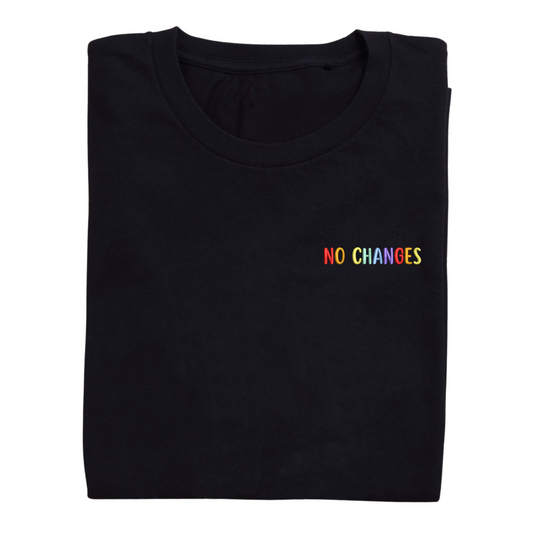 Limited Edition Pride 'No Changes' Embroidered Tee